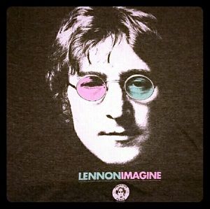 John Lennon Imagine Grey Unisex Shirt Medium