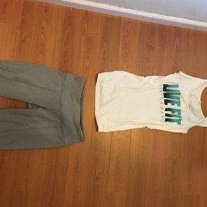LuluLemon/LVFT performance workout outfit