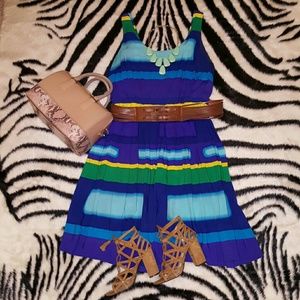 Calvin Klein Woman Belted Fit-and-flare