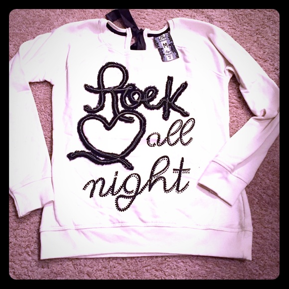 Bershka beaded sweatshirt.
