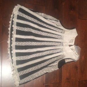 Anthropologie black lace top