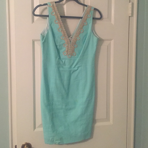 Lilly Pulitzer Bentley shift poolside blue