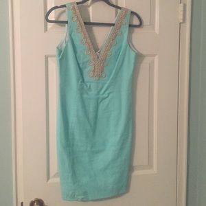 Lilly Pulitzer Bentley shift poolside blue