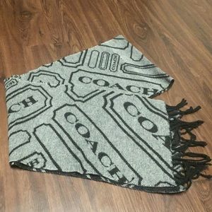 COACH reversible wool scarf