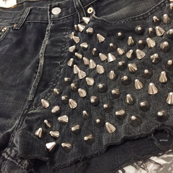 Vintage Levi's x RP4LF Denim Cut-off Shorts - Picture 2 of 4