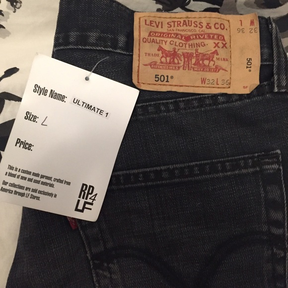 Vintage Levi's x RP4LF Denim Cut-off Shorts - Picture 3 of 4