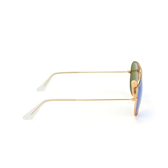 Ray-Bam Aviator RB3025 Gold with Blue Mirror Lens - Picture 2 of 4