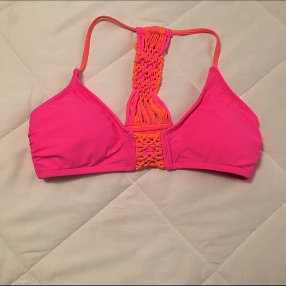 Pink & Orange bikini top
