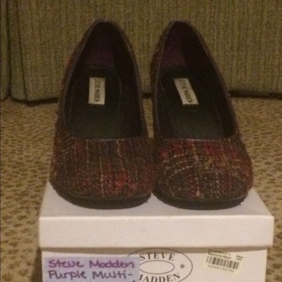 Steve Madden Multi-Colored Tweed Round Toe Pumps - image 2