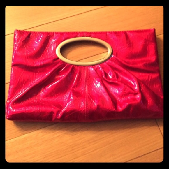 Clutch purse-raspberry color