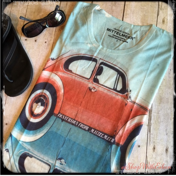 Boutique Tops - VINTAGE Volkswagon Bug Mirror Image Tshirt