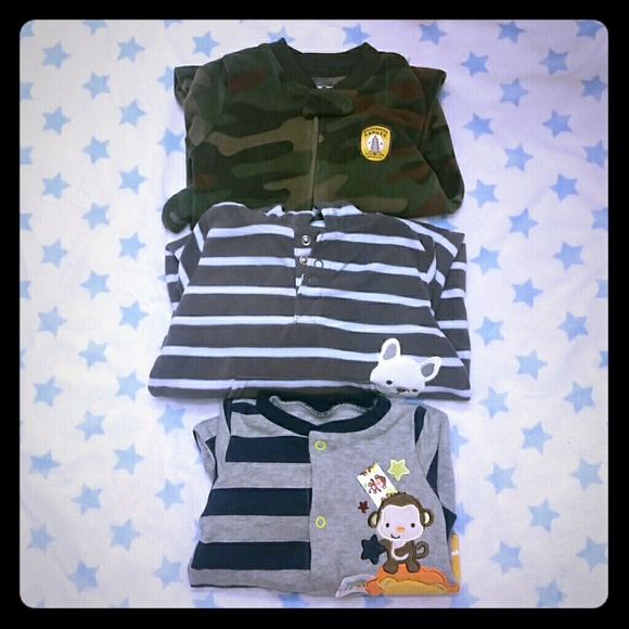 3 Pieces, 6 Months Baby Boy Onesies