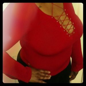 Spandex laced - front top