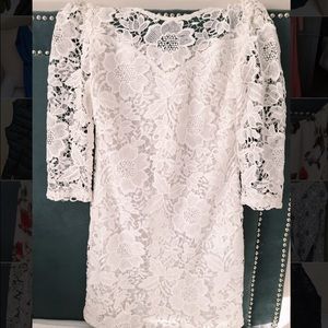 White lace dress