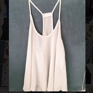 Off white shear tank top
