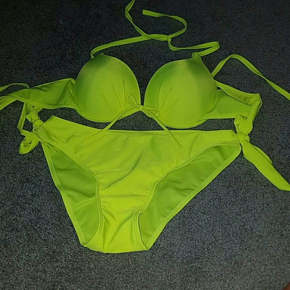 NEW bright yellow bathing suit