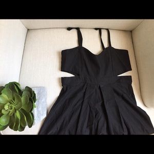 Black cut out dress