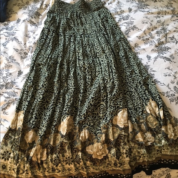 Long Floral Skirt