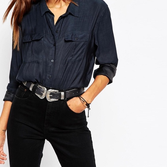 ASOS Accessories - Asos leather double buckle western waist and hip