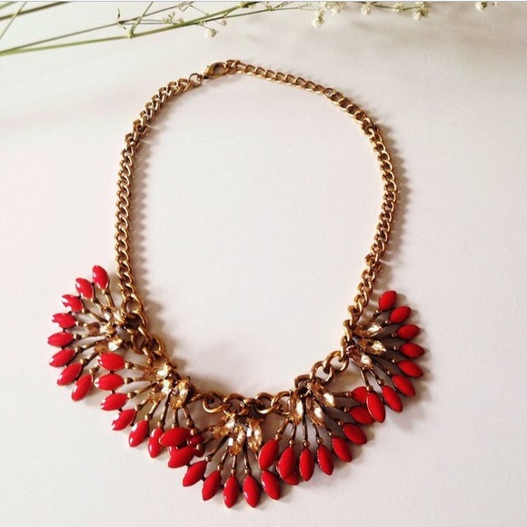 Coral necklace inspired by Stella & Dot