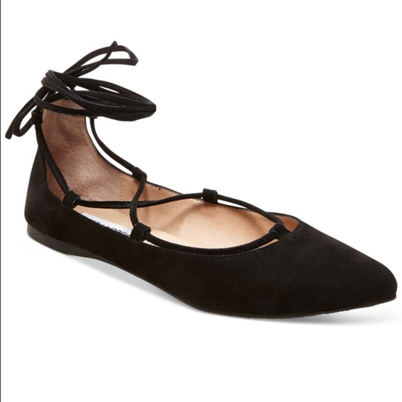 Steve Madden "lecrew" flats - suede black