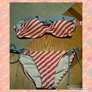 NWT red, white & blue bikini