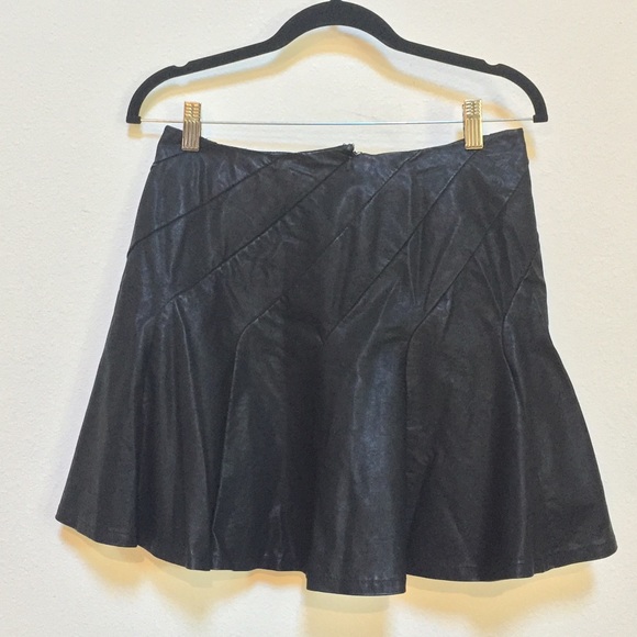 Free People Vegan Leather Skater Skirt - Picture 3 of 3