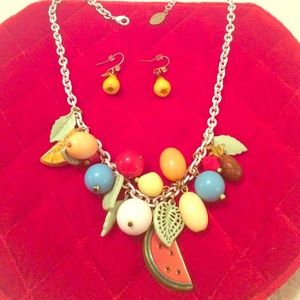 Necklace and earrings set