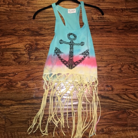 anchor multi-colored tank