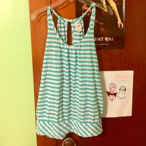 Mossimo brand blue & white stripe tanktop