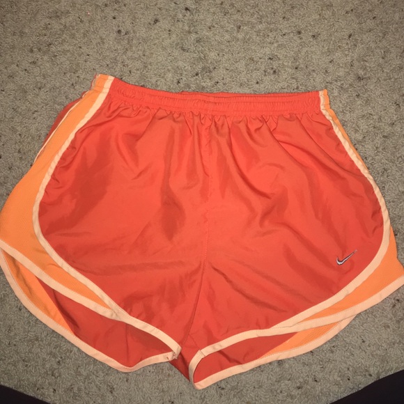 Orange Nike Dri-fit shorts