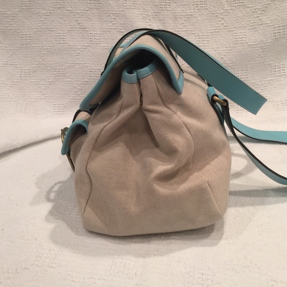 BANANA REPUBLIC CANVAS & LEATHER BAG - Picture 2 of 6