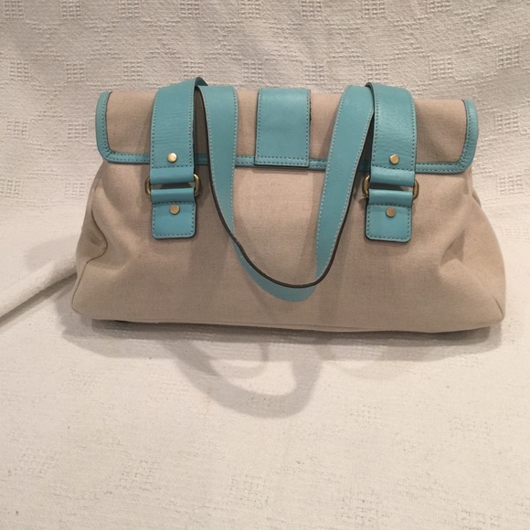 BANANA REPUBLIC CANVAS & LEATHER BAG - Picture 3 of 6