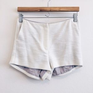 [l'agence] • [textured white shorts]