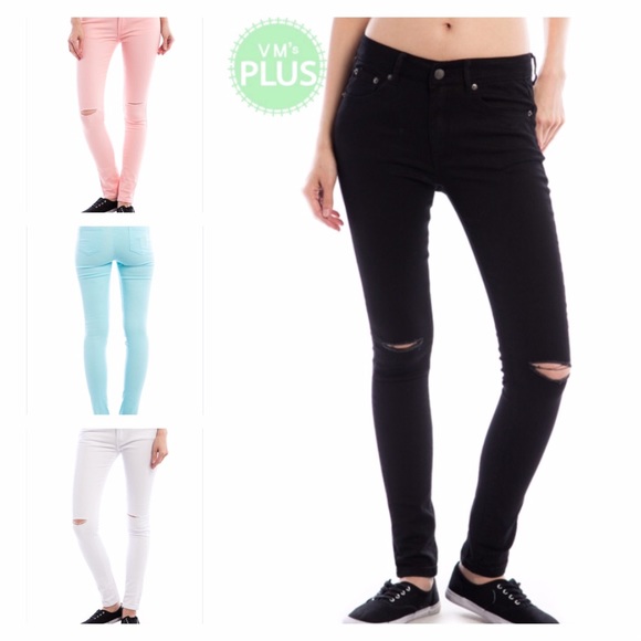 T.La Denim - PLUS SIZE SKINNY JEANS! FOUR COLORS!