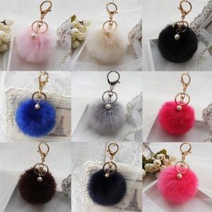 Brand new furry ball keychain/pendant (beige)