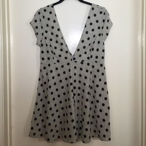 *NWT* Deep V polka dot dress!