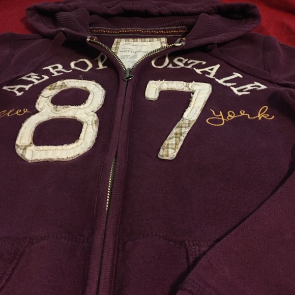 💜Dark purple Aeropostale hoodie💜 - Picture 2 of 4