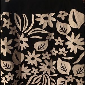 Black and White skirt.