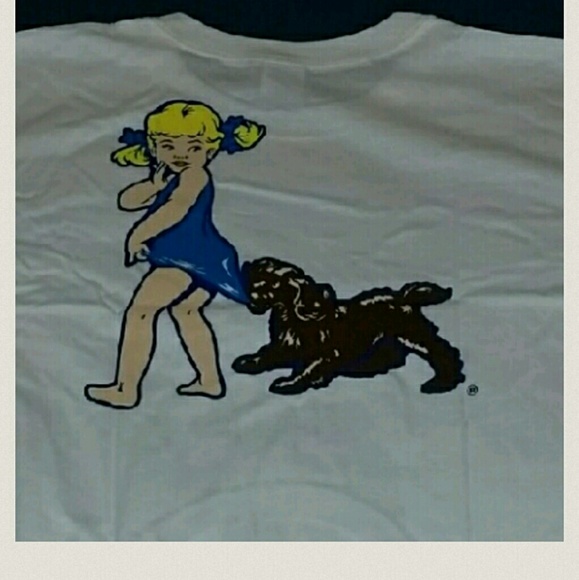 LAST ONE!!! Coppertone  Large  white T shirt - Picture 4 of 4