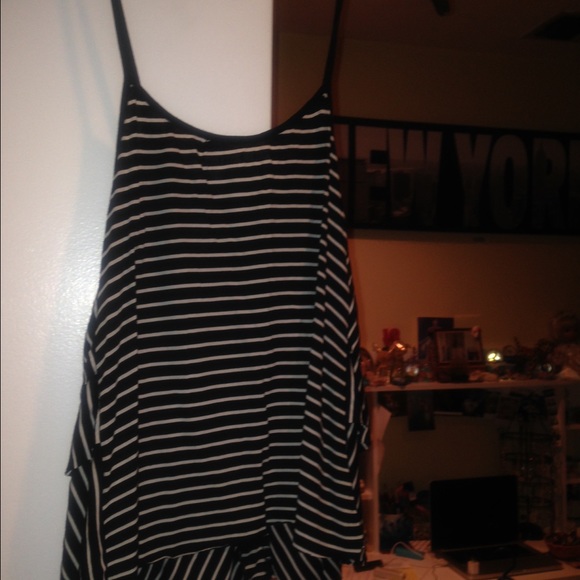 Striped Ruffle Tank Top! - Picture 2 of 2