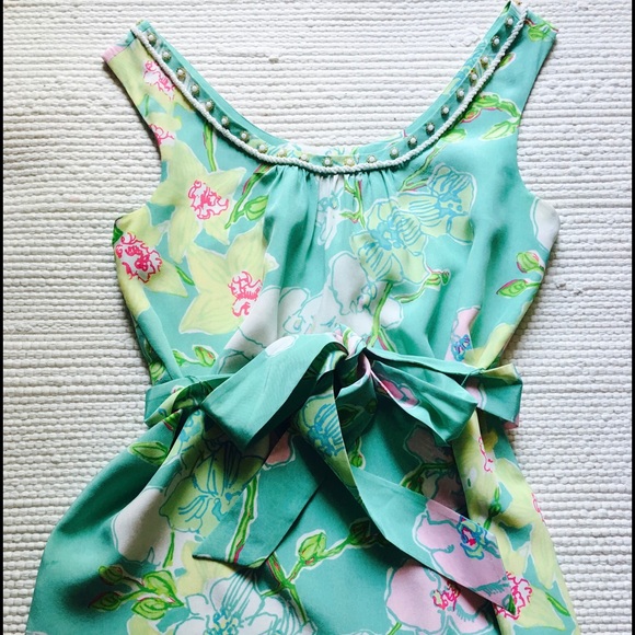 Lilly Pulitzer Floral silk top (for trade)