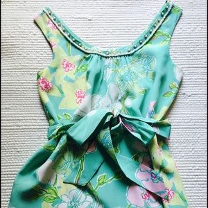 Lilly Pulitzer Floral silk top (for trade)