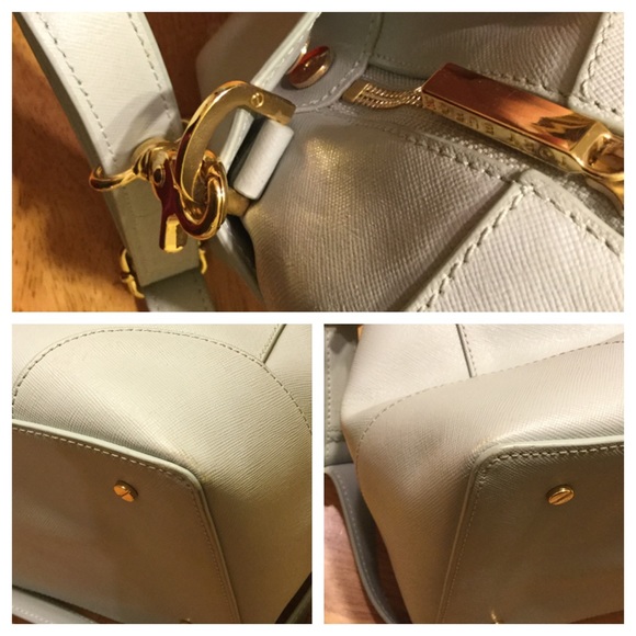 X SOLD Pale Blue Large Tory Burch Robinson Middy X - Picture 4 of 4