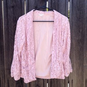 Pink Lace Blazer