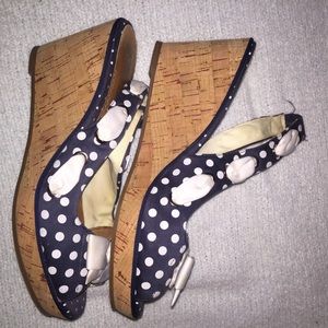 Sperry cork wedges! Lightly worn