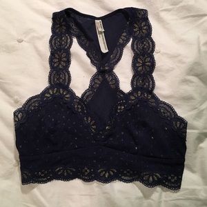 Free Peope dark blue bralette. Rarely worn.