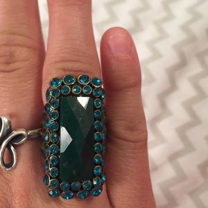 Dark teal ring