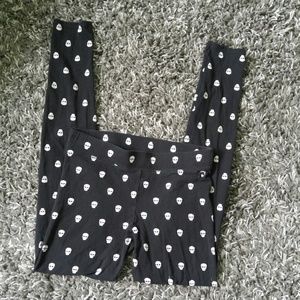 🆚PINK RARE Skull skinny yoga leggings