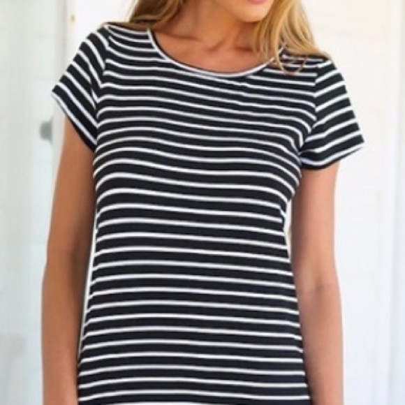 NIP Striped T-Shirt Dress - Picture 2 of 3